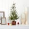 28" Unlit Alpine Artificial Potted Christmas Tree